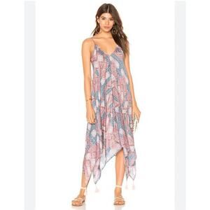 Seafolly Small Bohemian Print Dress Heather Rose Floral Tassel Handkerchief